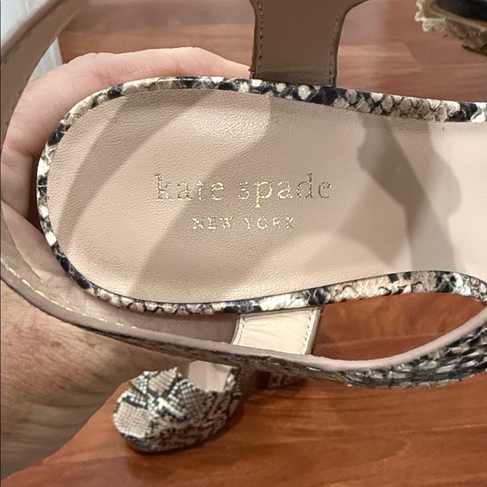 Kate Spade Grace Snake-Print Platform Sandals - Picture 2 of 6